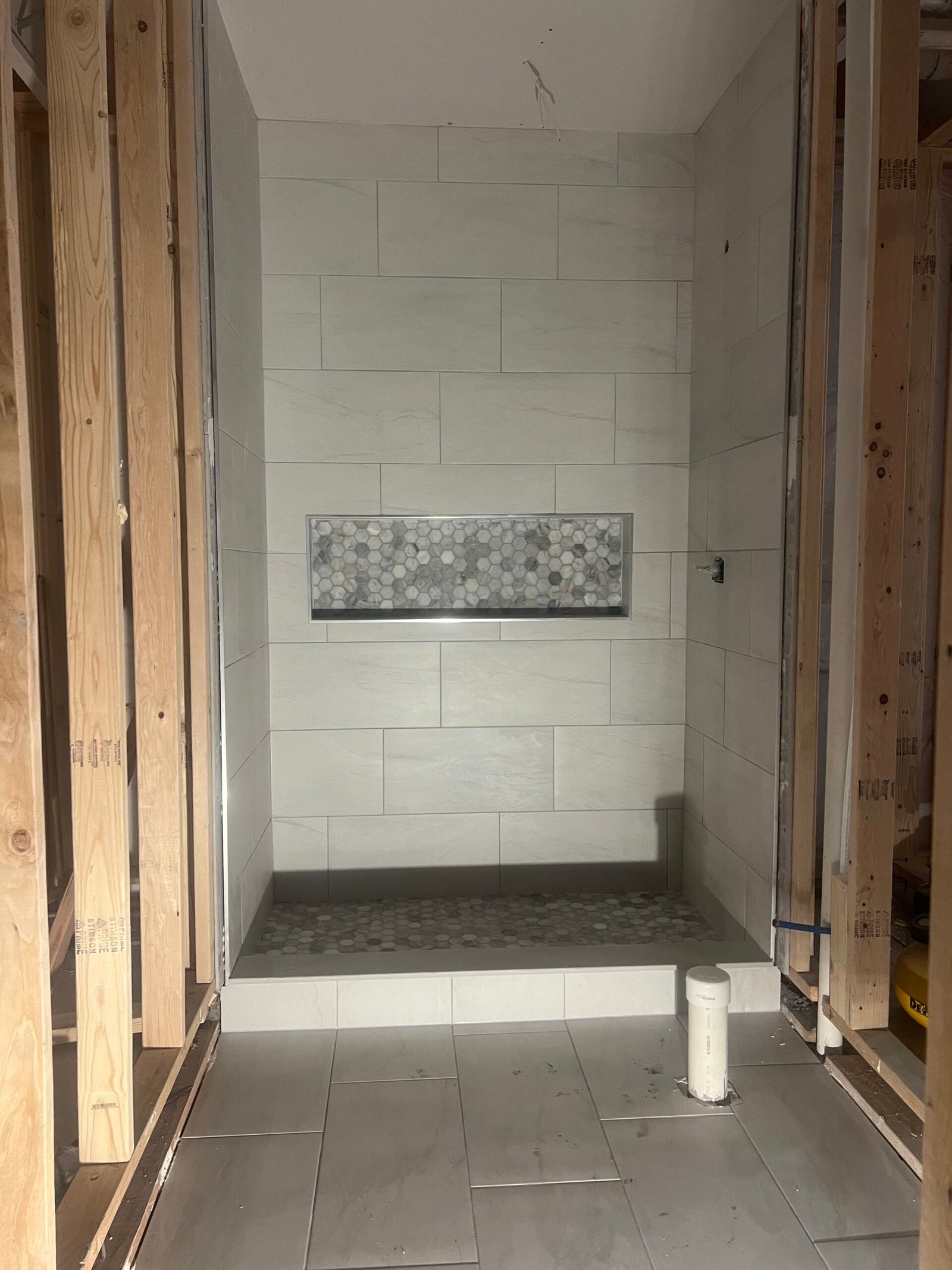 Bathroom unfinished project | Golden Stain